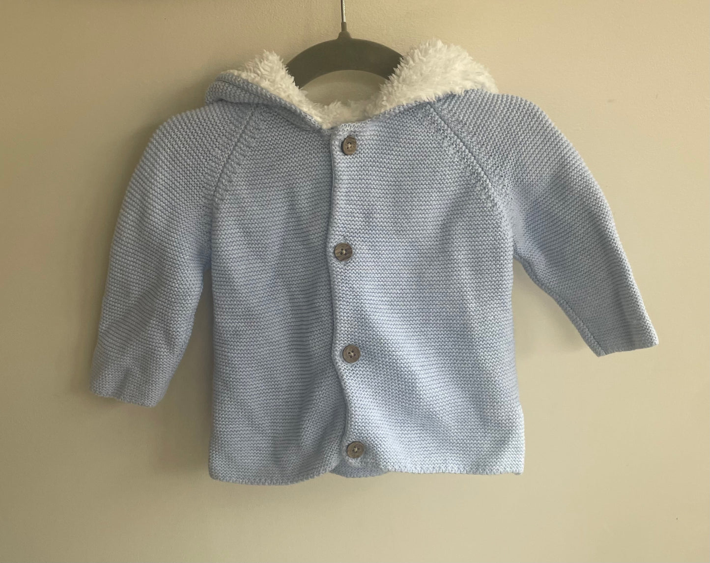 3-6 months next light blue cardigan