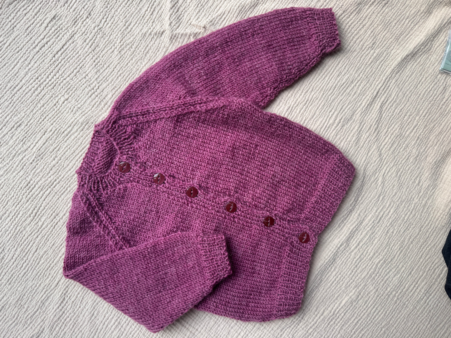 1-2years light burgundy cardigan