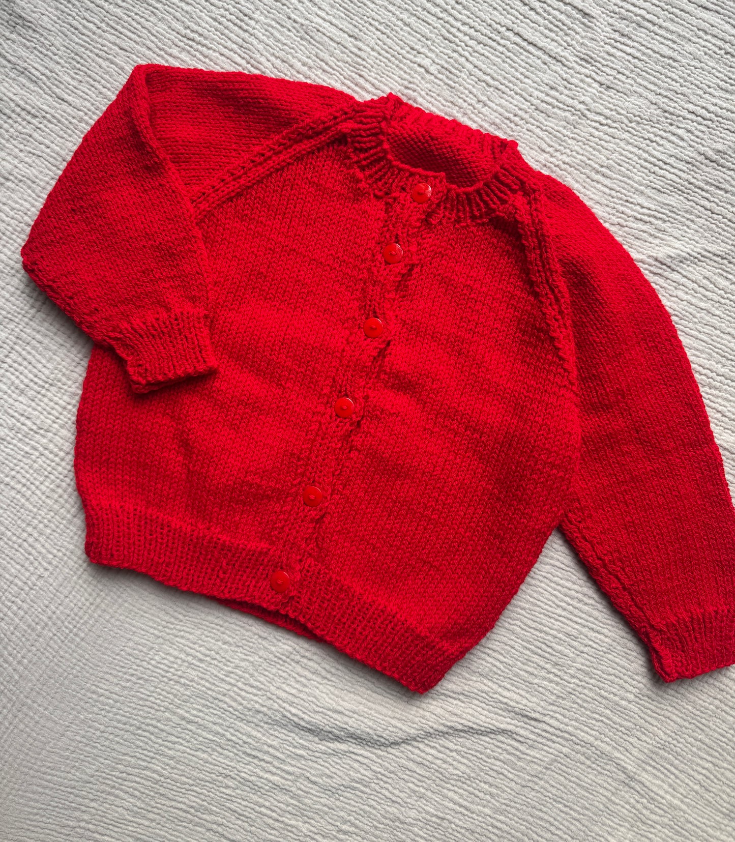 2-3 years red cardigan