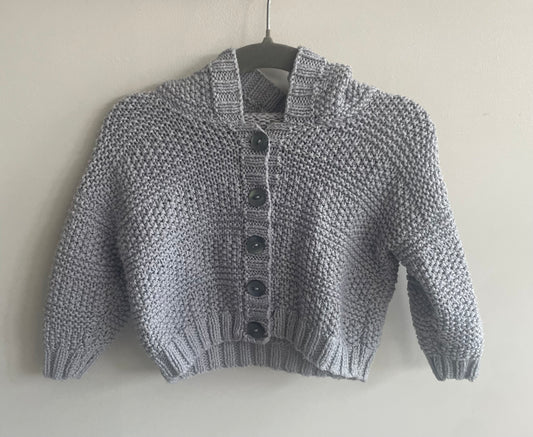 6-9 months grey cardigan