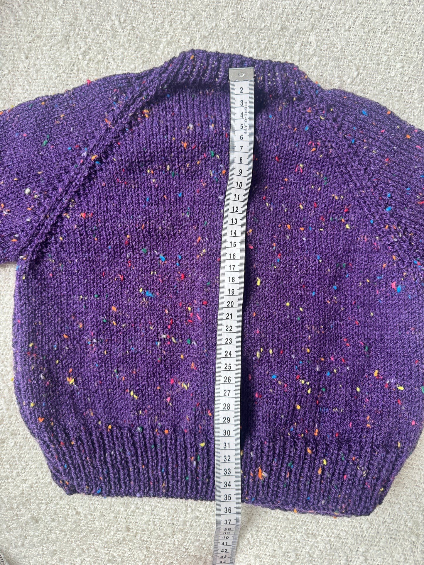 2-3 years purple fleck cardigan