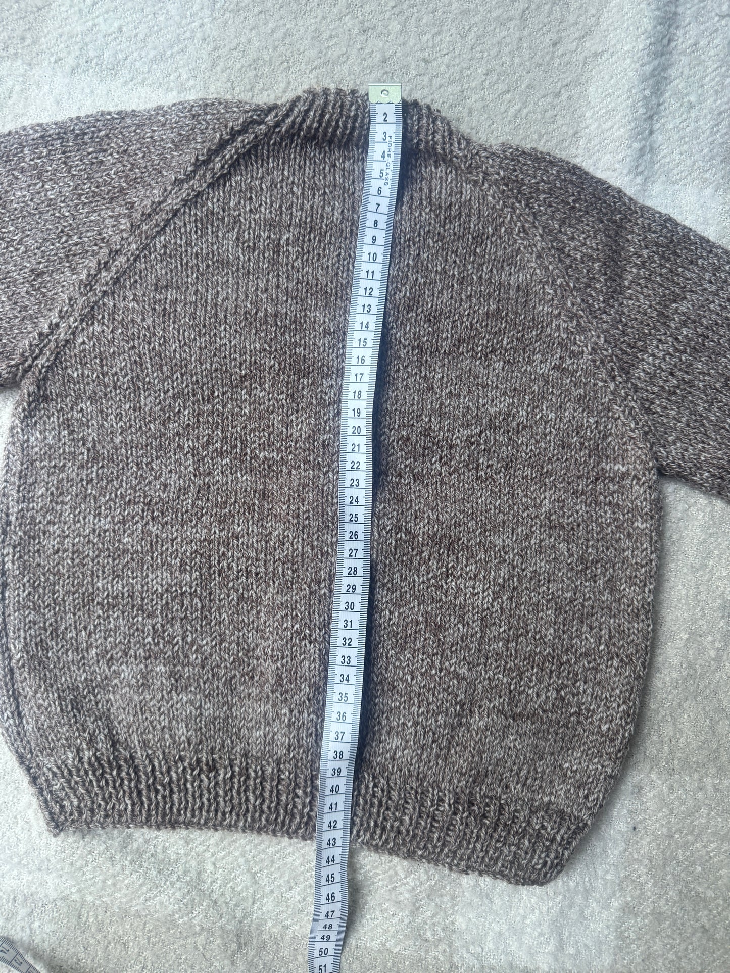 2-4 years brown fleck cardigan