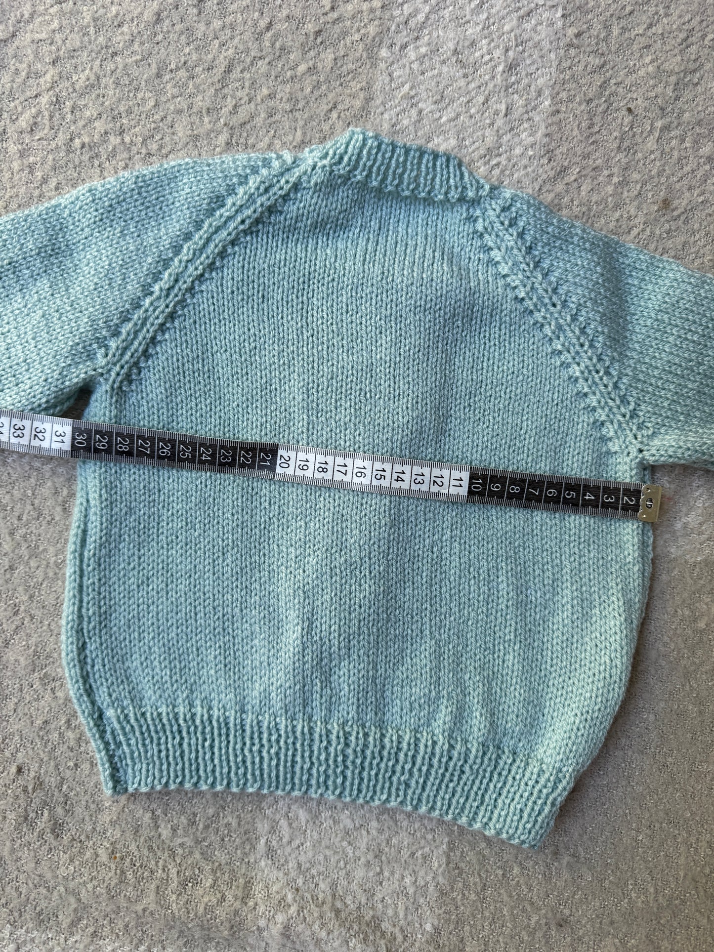 9-15m duck egg cardigan