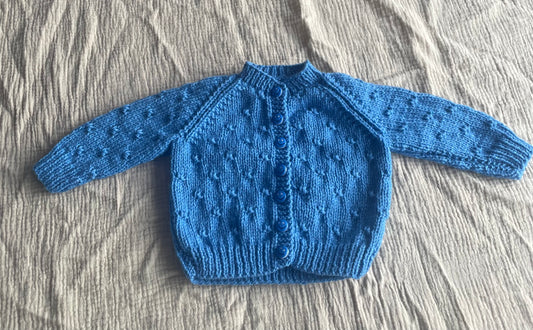 0-3m blue cardigan