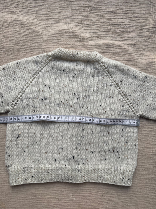 2-3 years neutral fleck cardigan