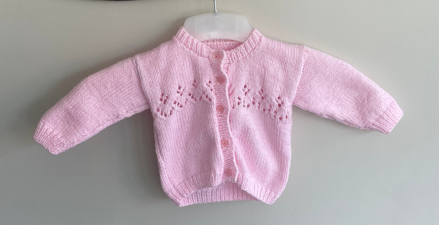 3-6 months light pink Cardigan