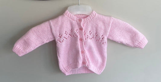 3-6 months light pink Cardigan