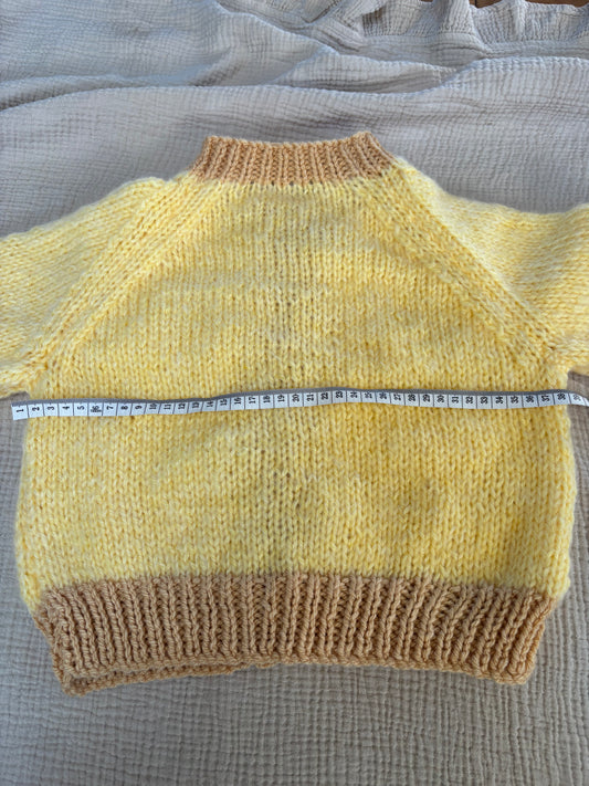 3-4 years yellow cardigan