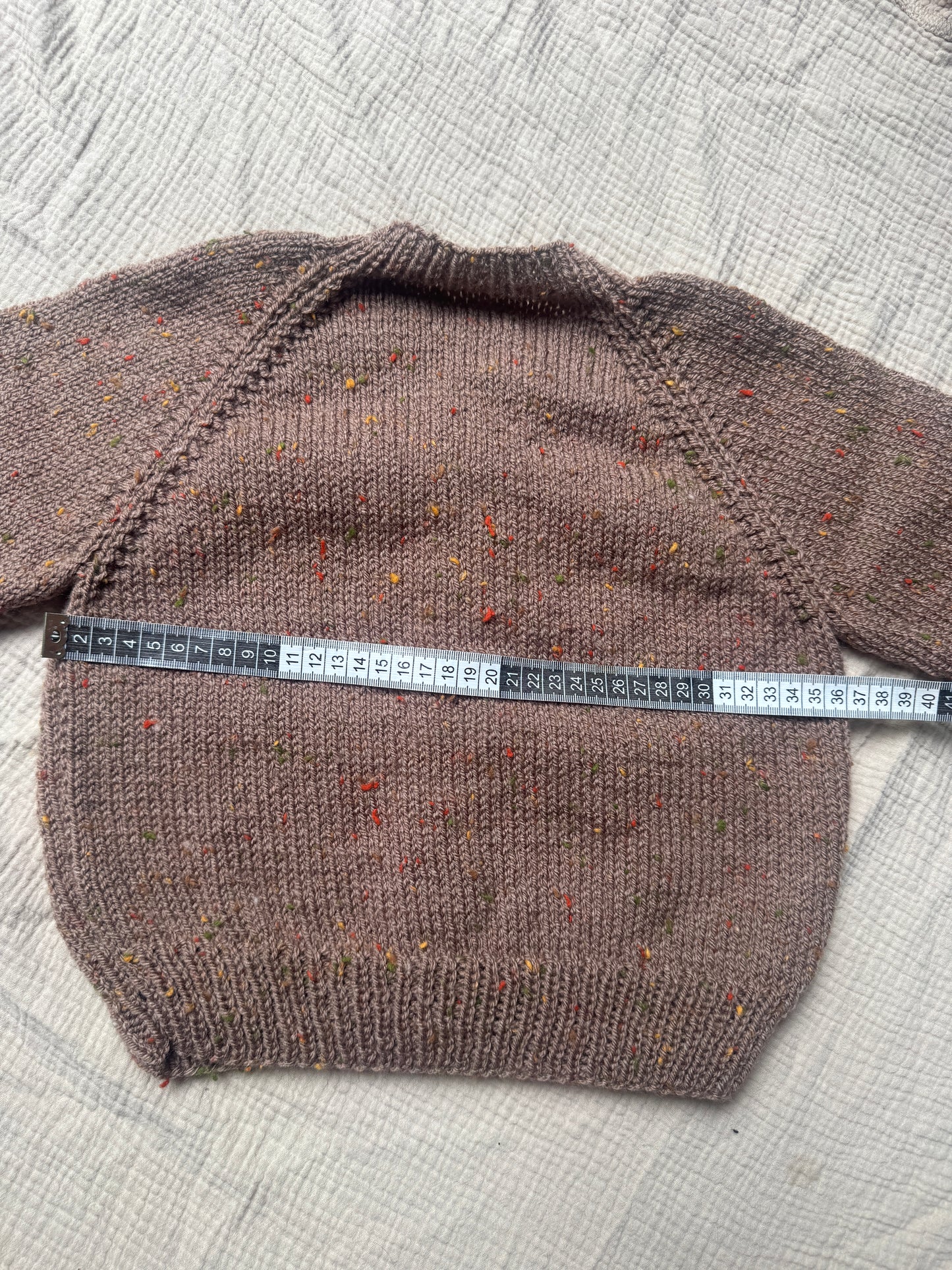 2-3 years brown with fleck cardigan