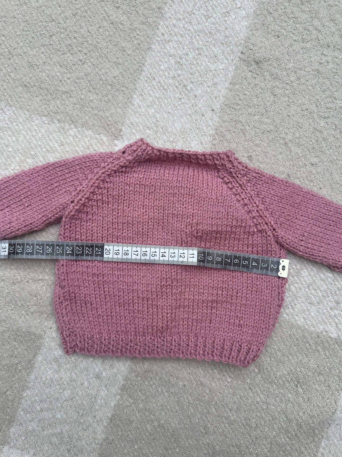 0-3m pale rose cardigan