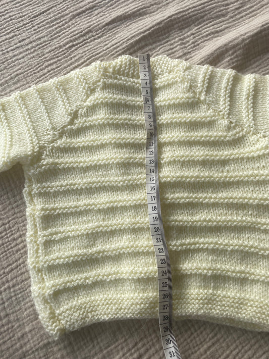 6-9m pale yellow cardigan