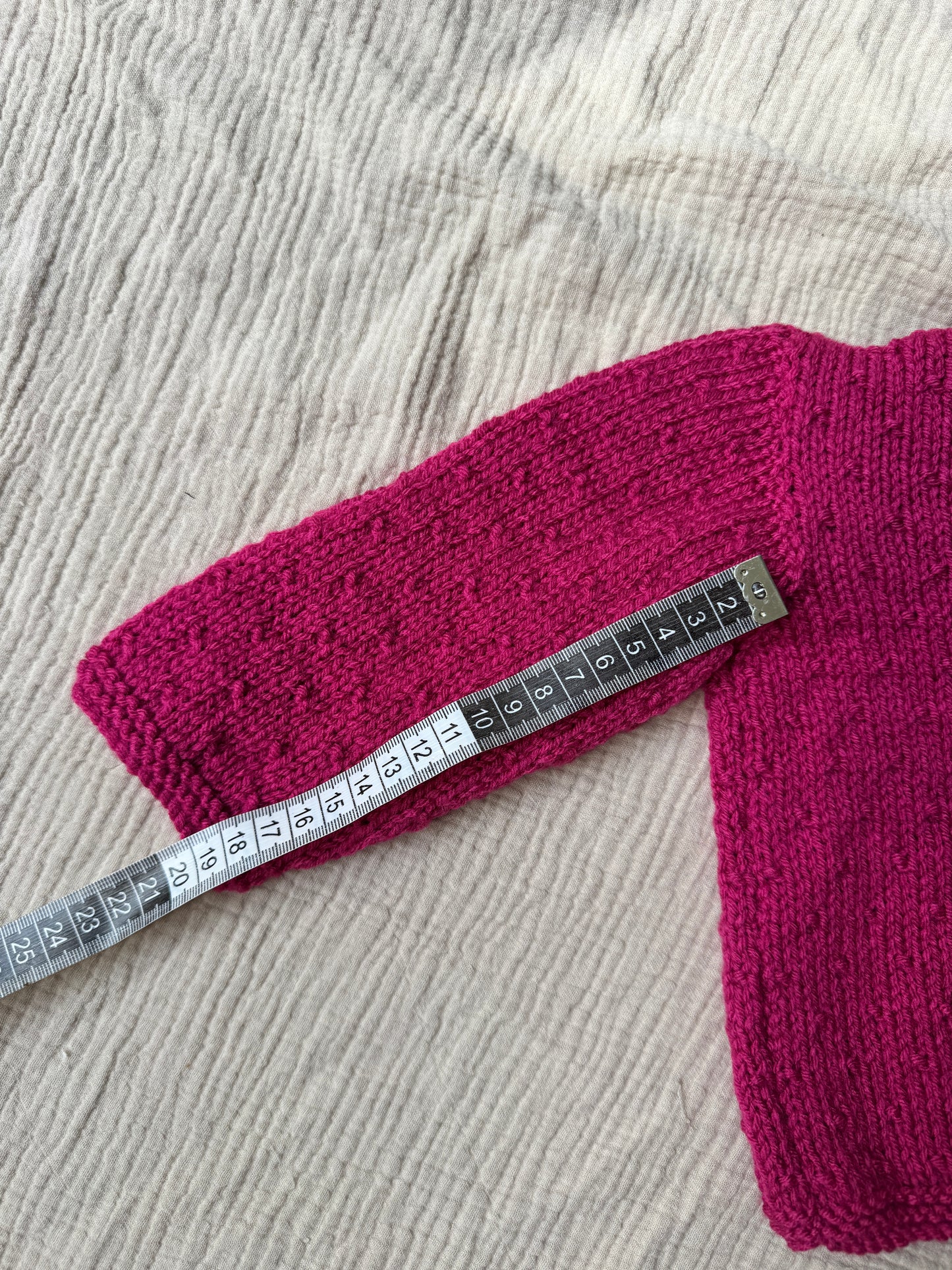 6-12m raspberry cardigan