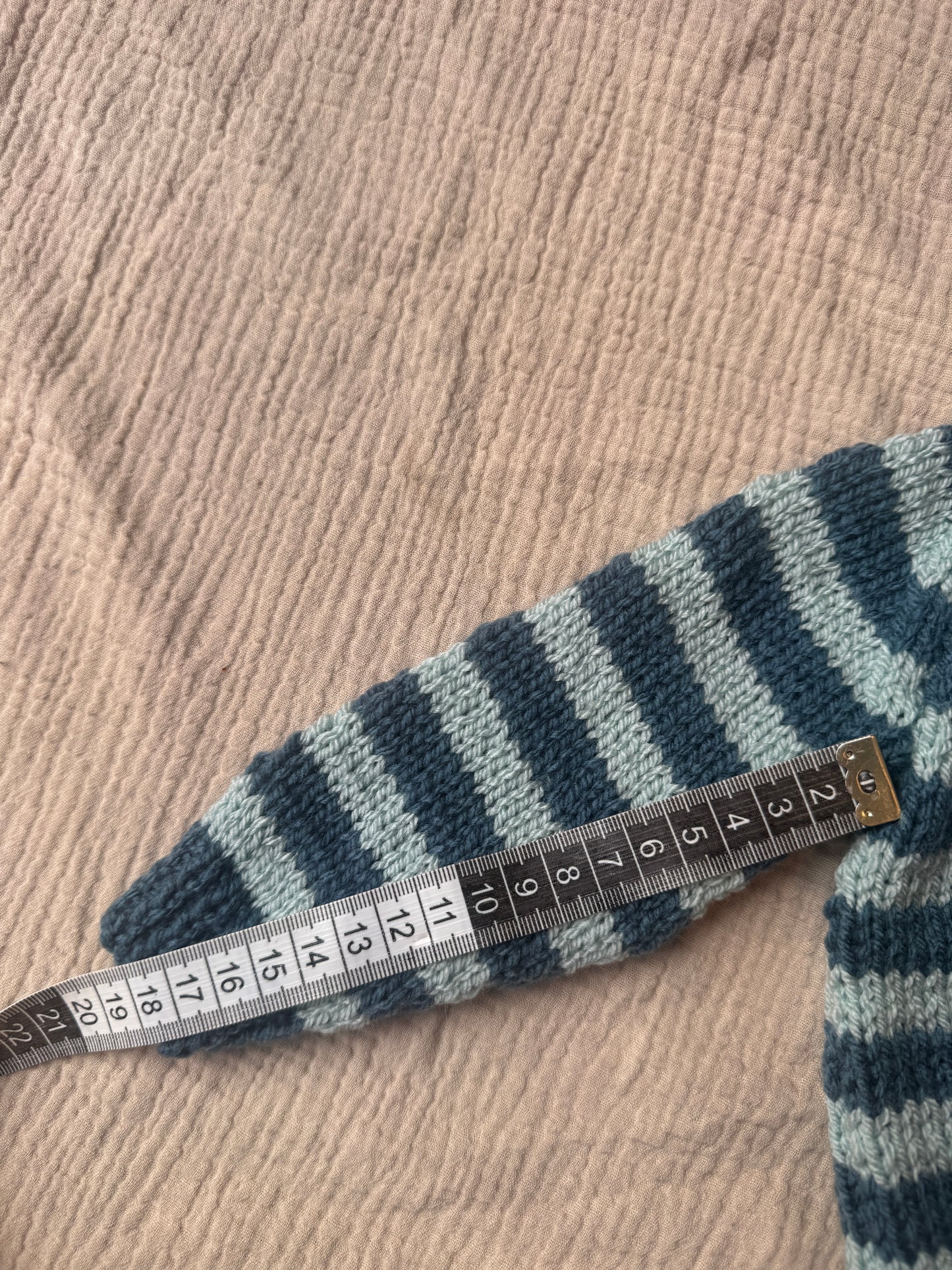 6-12months mallard & duck egg striped cardigan