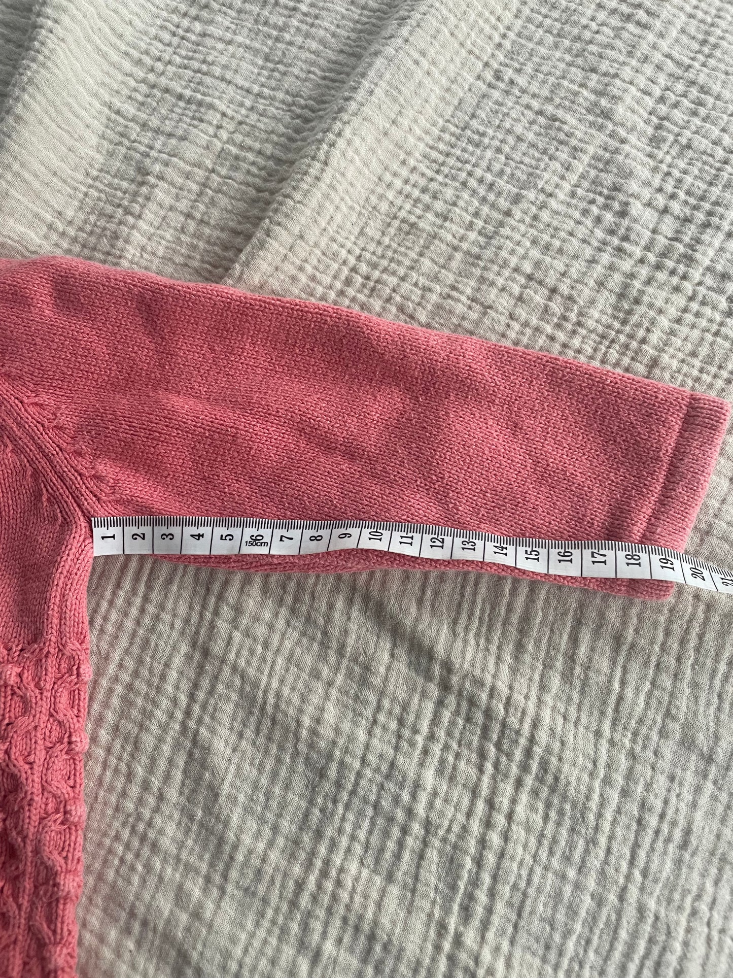 12-18 months coral cardigan