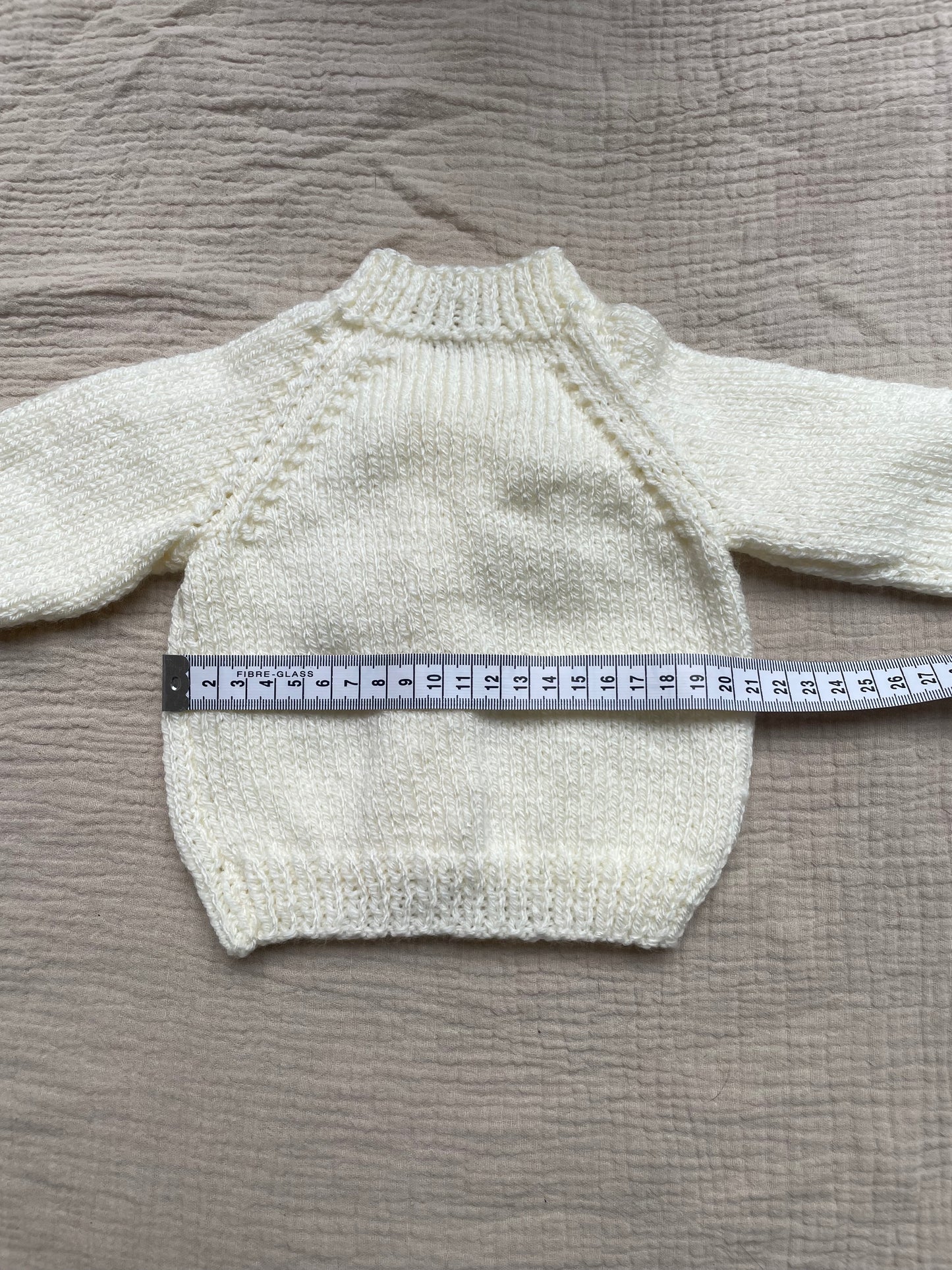 0-3m warm cream cardigan