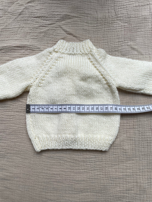 0-3m warm cream cardigan