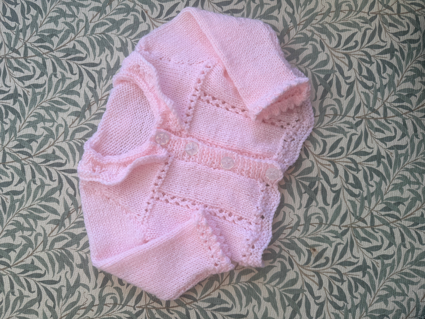 3-6m pink cardigan
