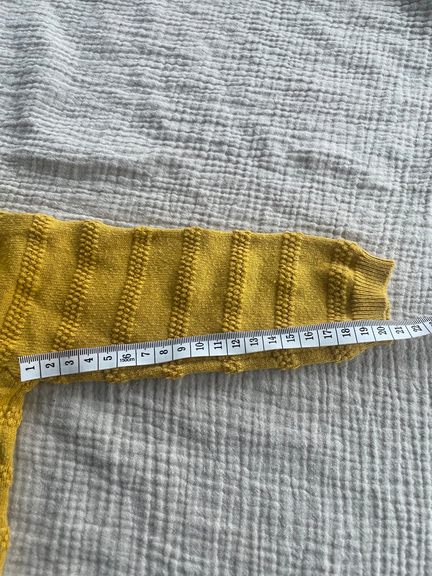 12-18 months mustard cardigan