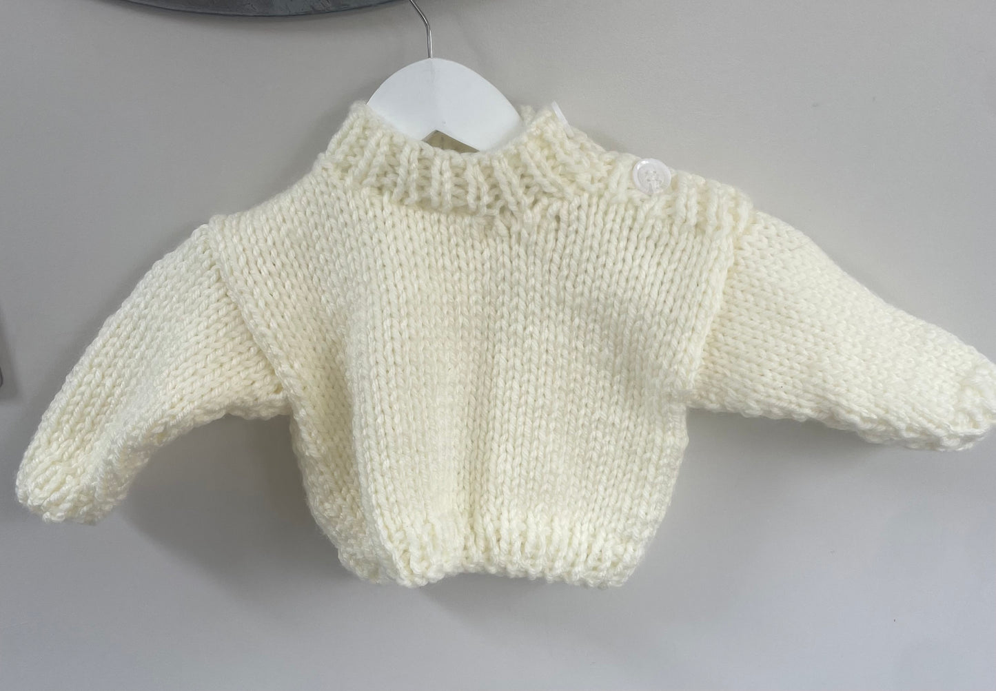6-12m chunky cream jumper