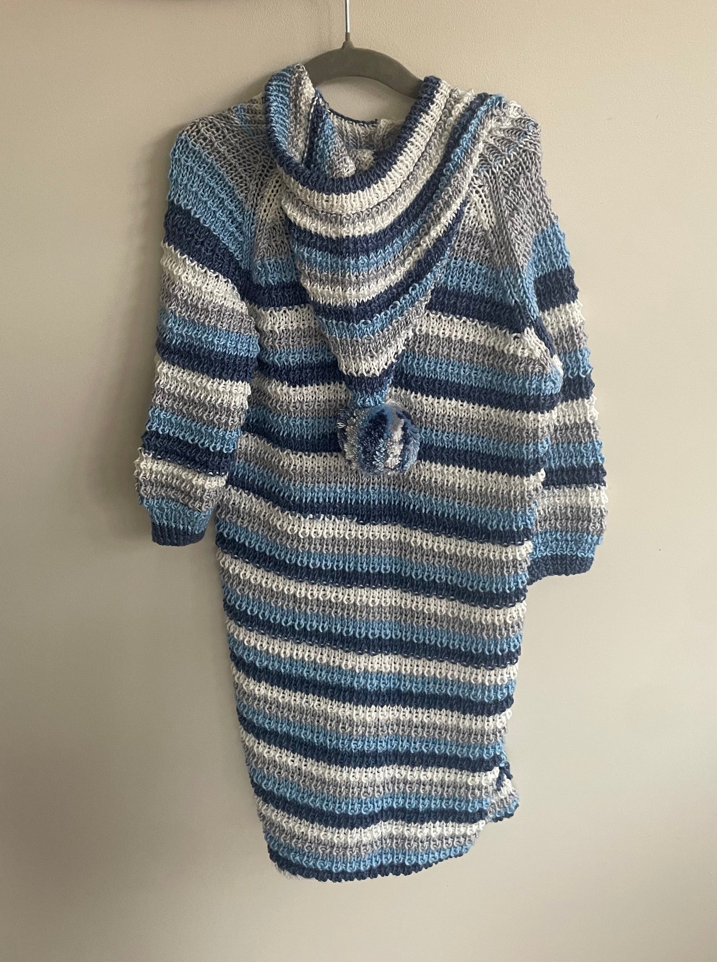 blue striped pram suit 12-18m