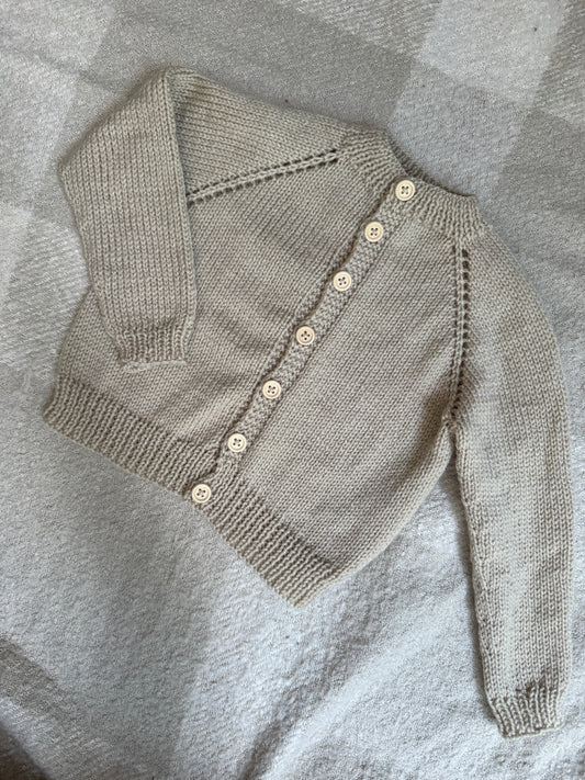 9-15m parchment  cardigan