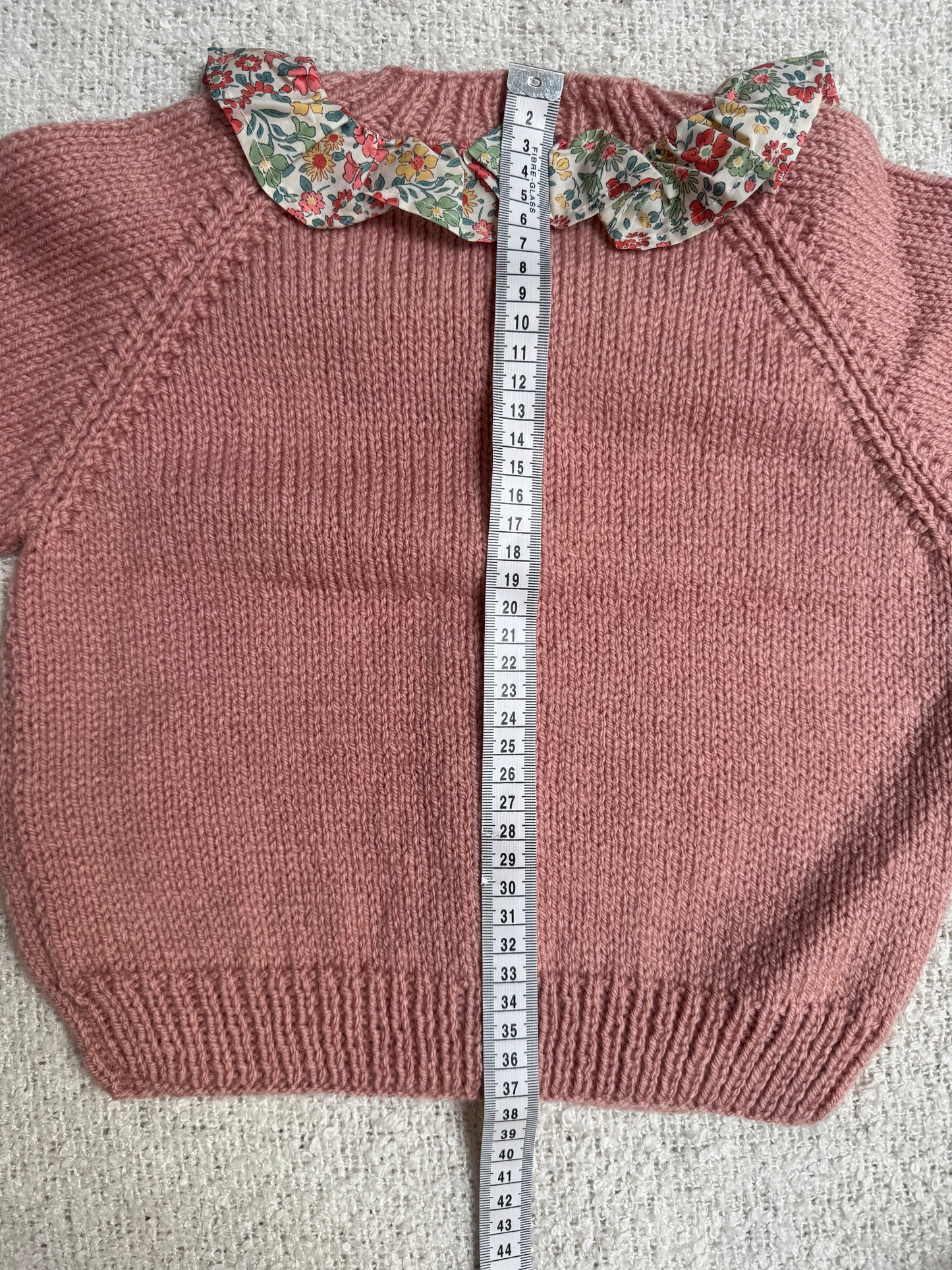 2-3 oyster cardigan with liberty collar