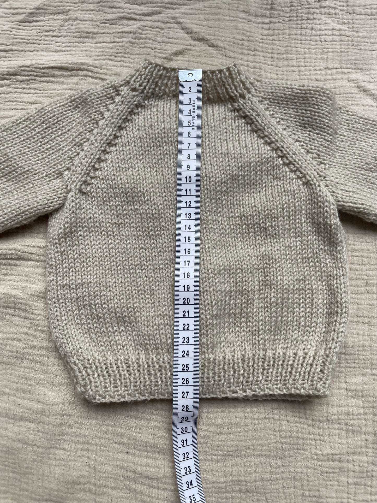 3-6m parchment cardigan