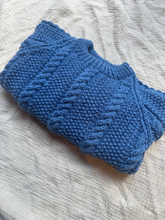 9-12m denim blue jumper