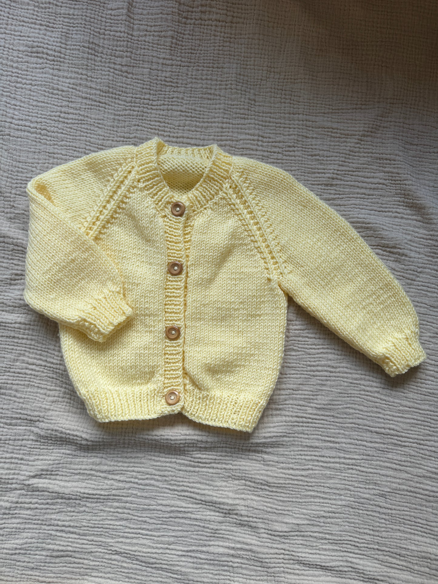 6-9m yellow cardigan