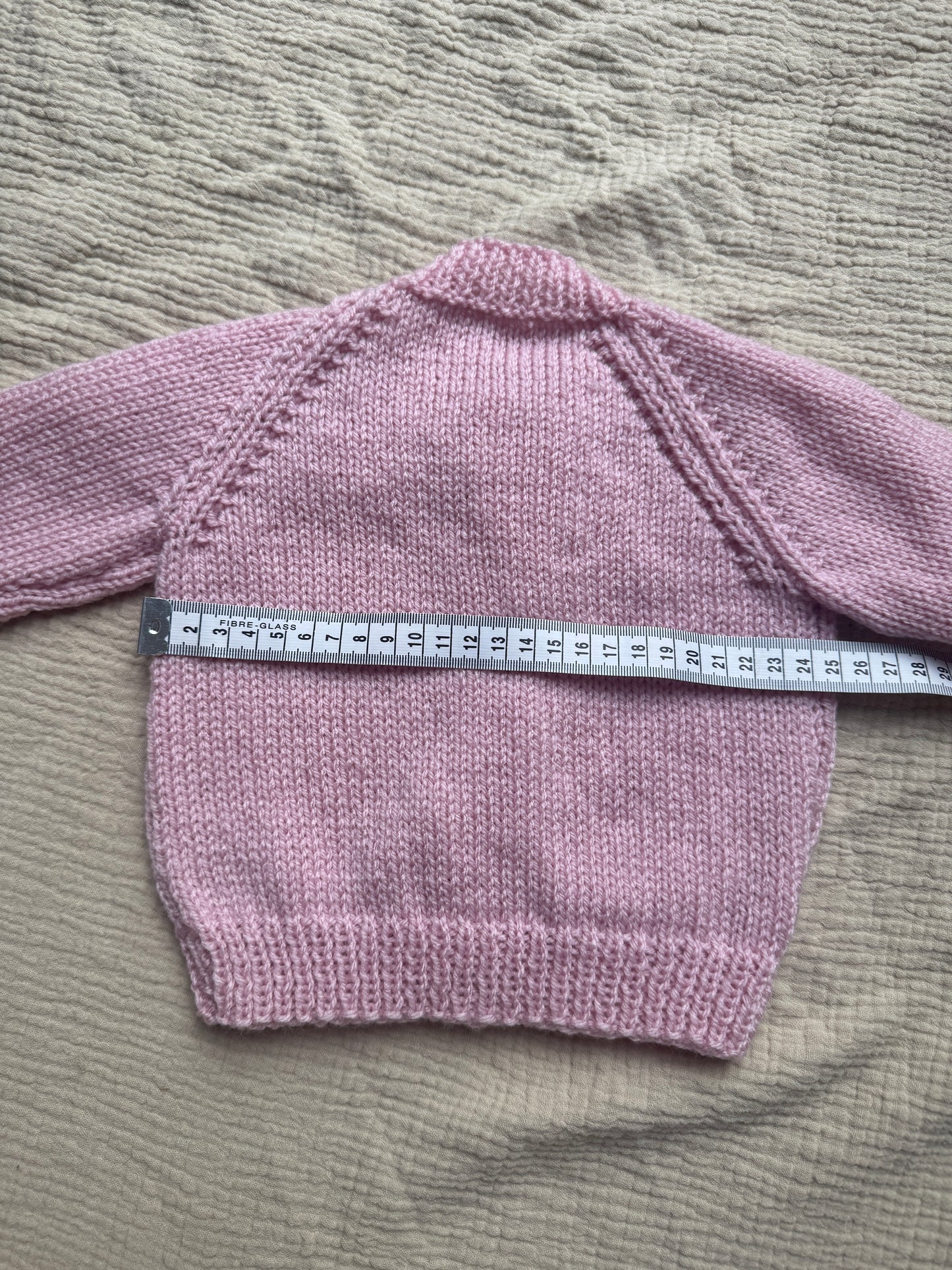 3-6m powder pink with liberty collar cardigan