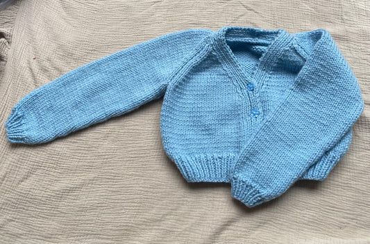 4-5 years cloud blue crop cardigan