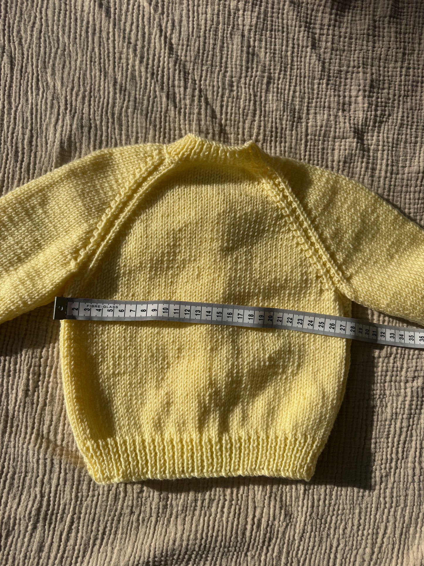 6-9m yellow cardigan
