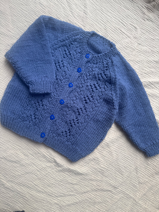 1-2years lake blue cardigan