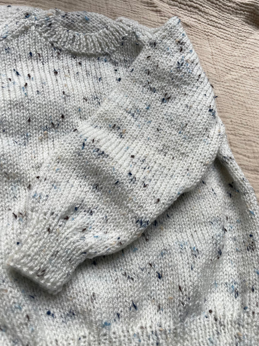 2-3 years neutral with blue flecks jumper