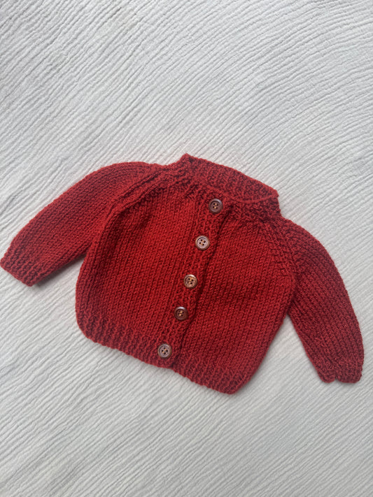 0-3m tomato cardigan