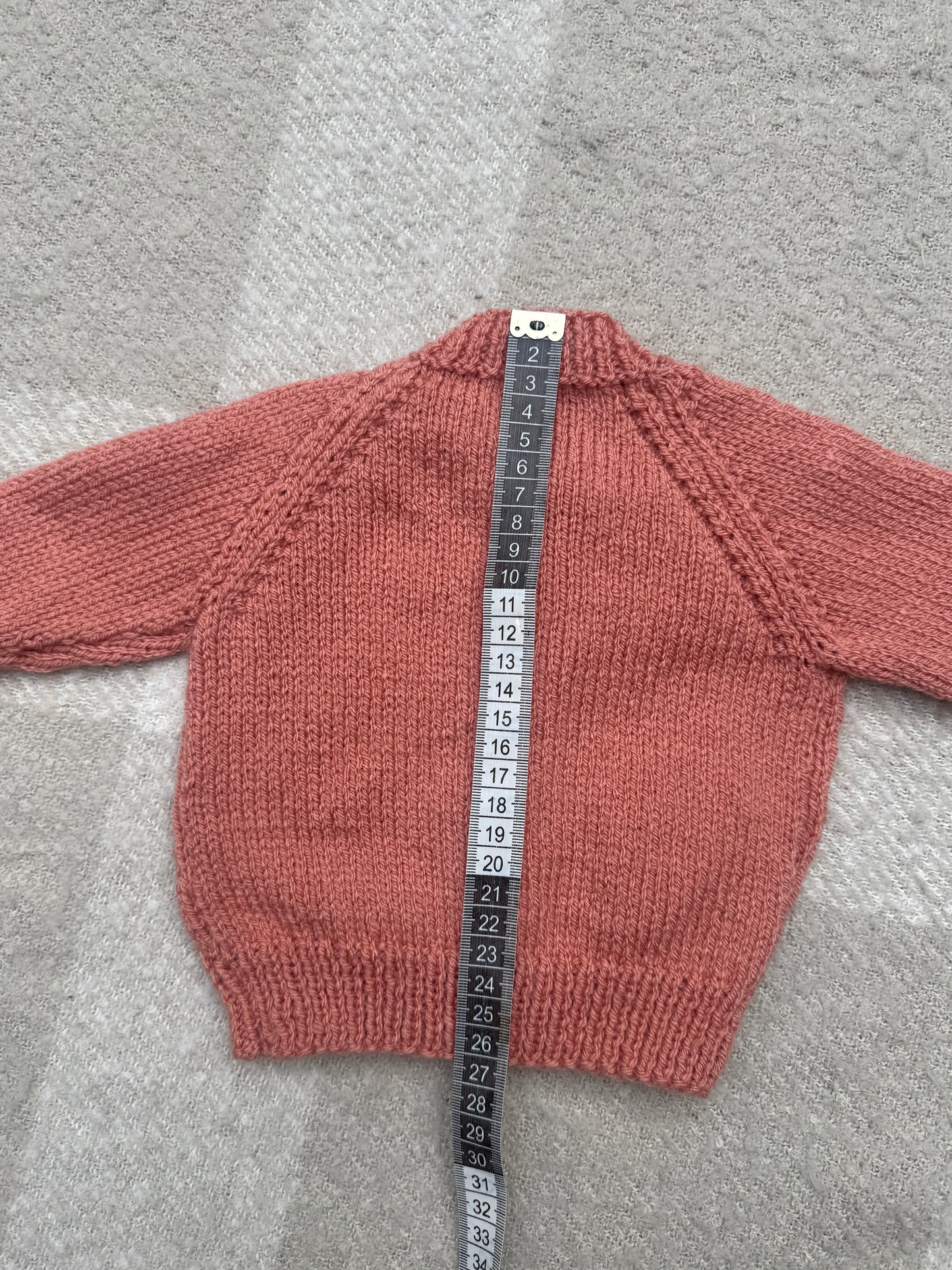 0-3m vintage peach cardigan