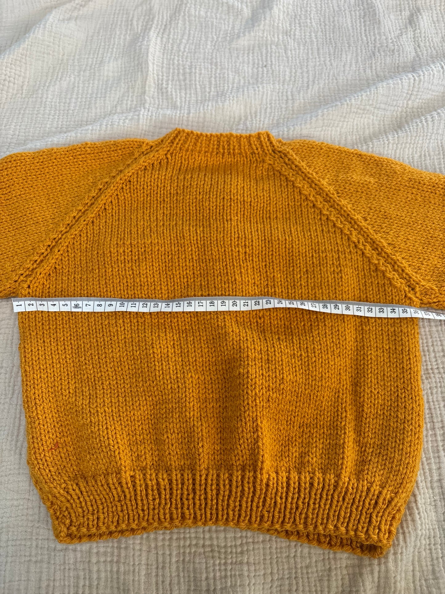 2-3 years ochre cardigan