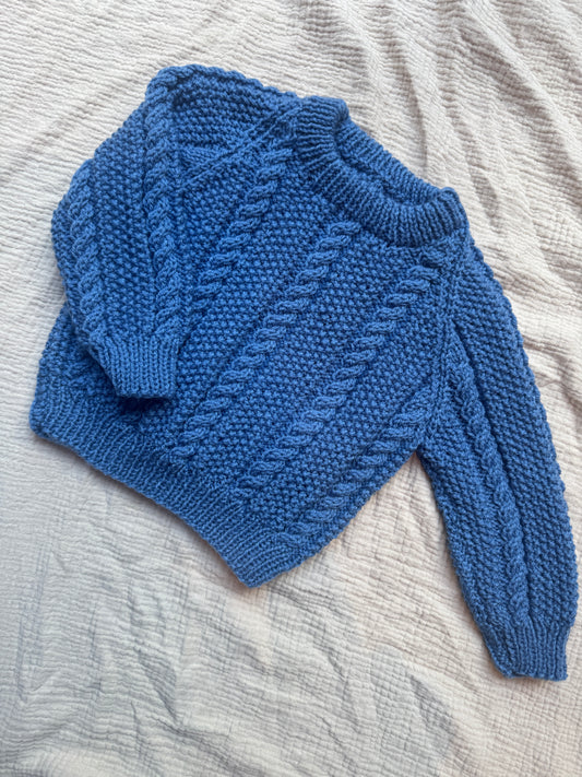 9-12m denim blue jumper