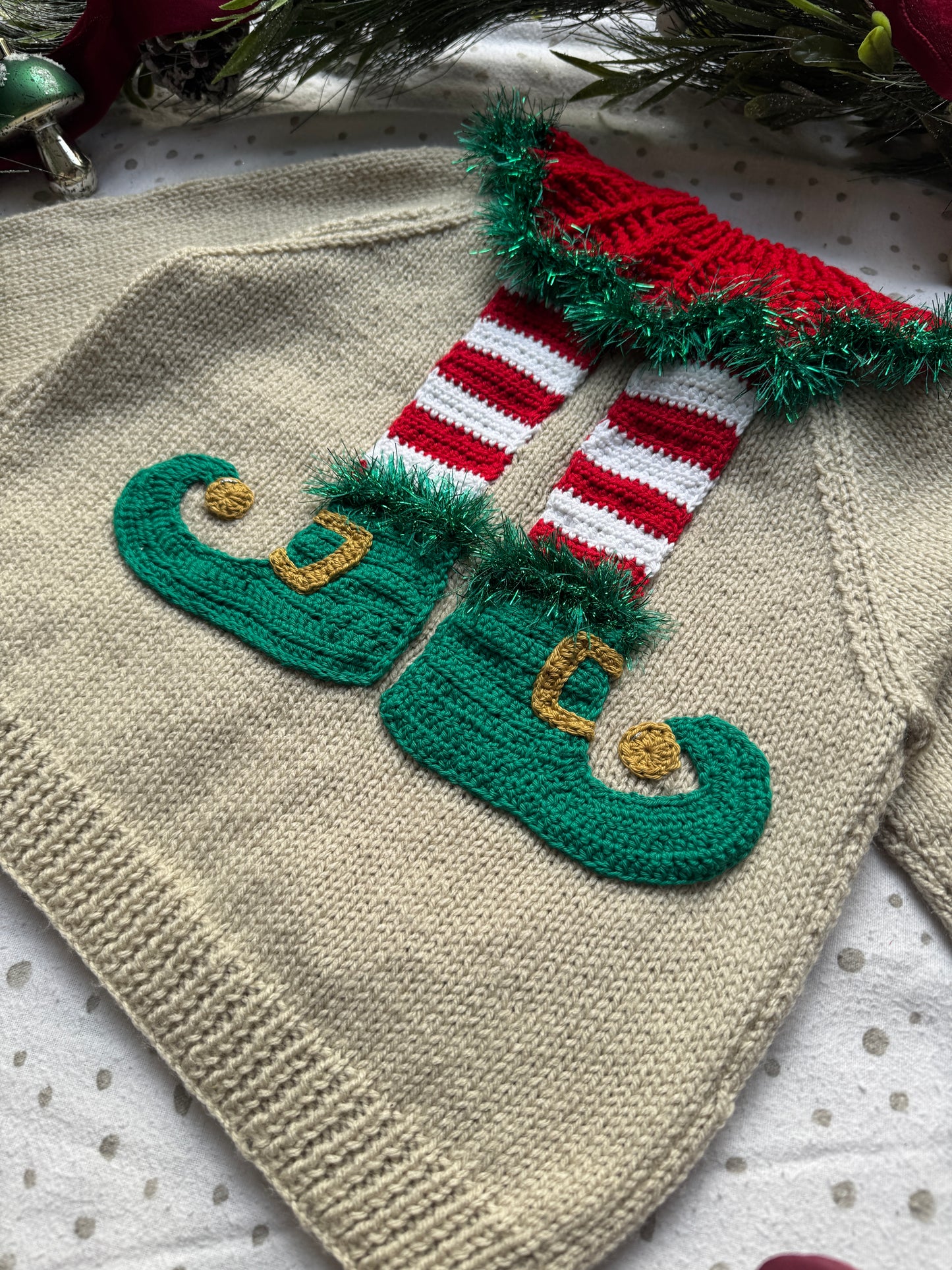 Elf legs 2-4 years parchment cardigan
