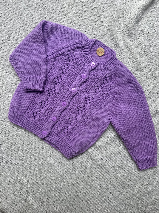 1-2 years lilac cardigan