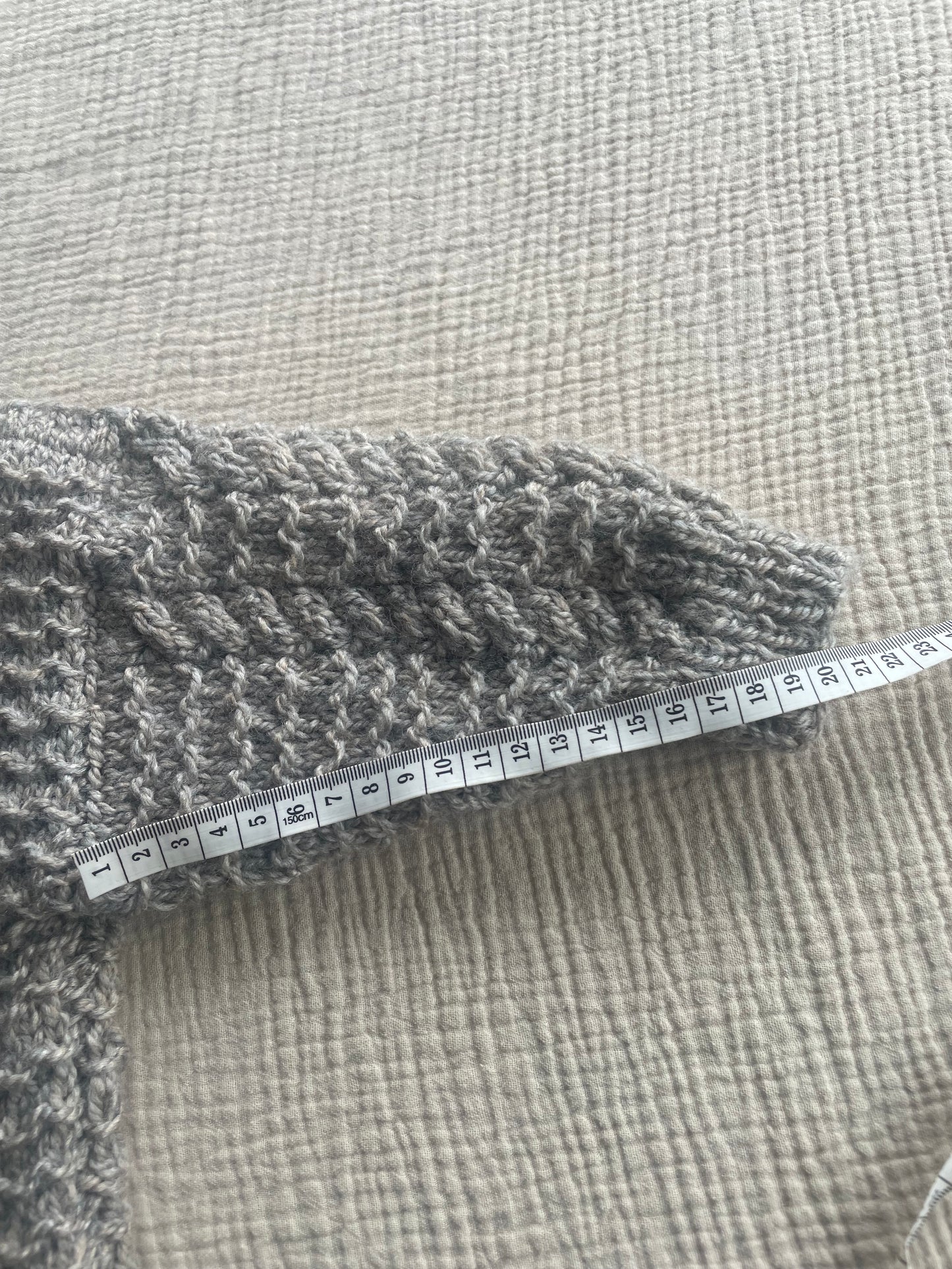 1-2years brown and grey cardigan