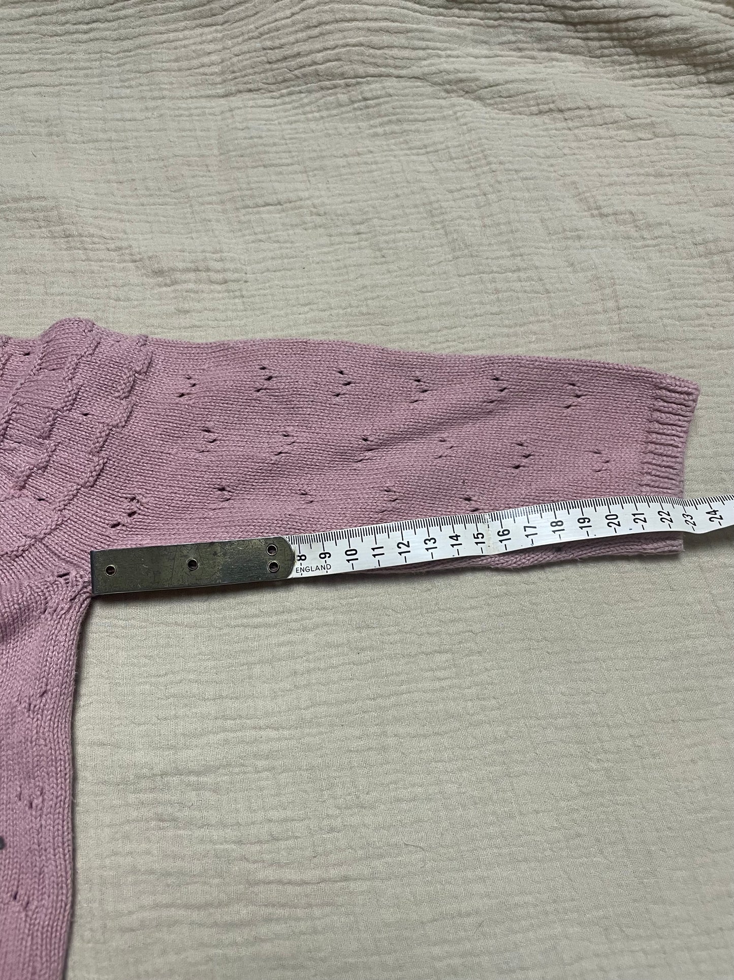 12-18months dusky pink cardigan
