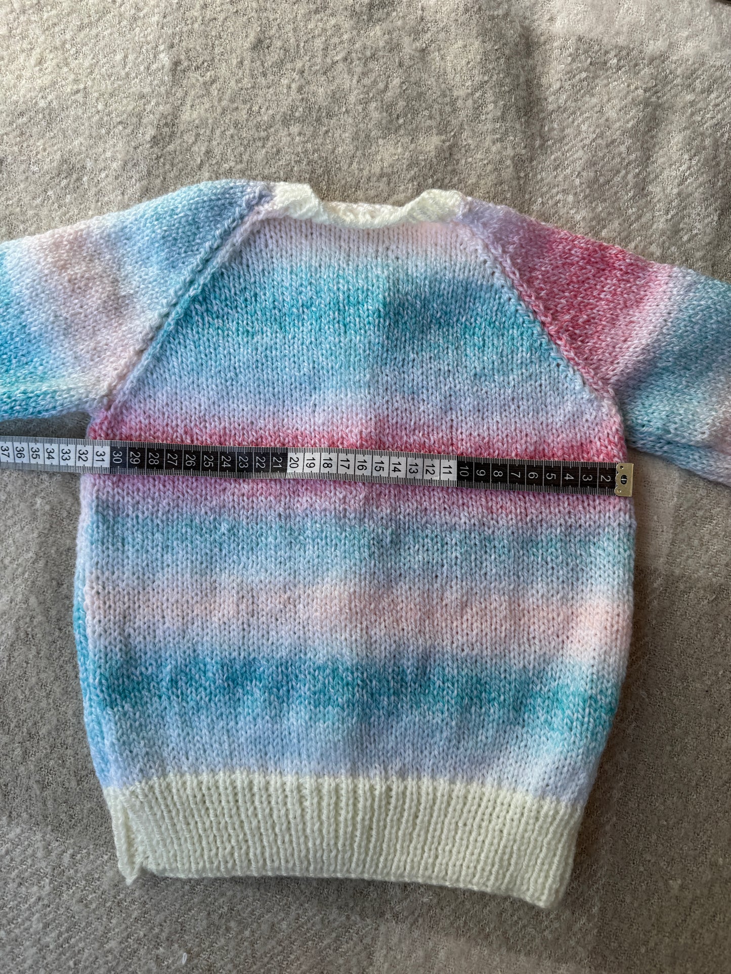 2-3 years blue/pink rainbow cardigan