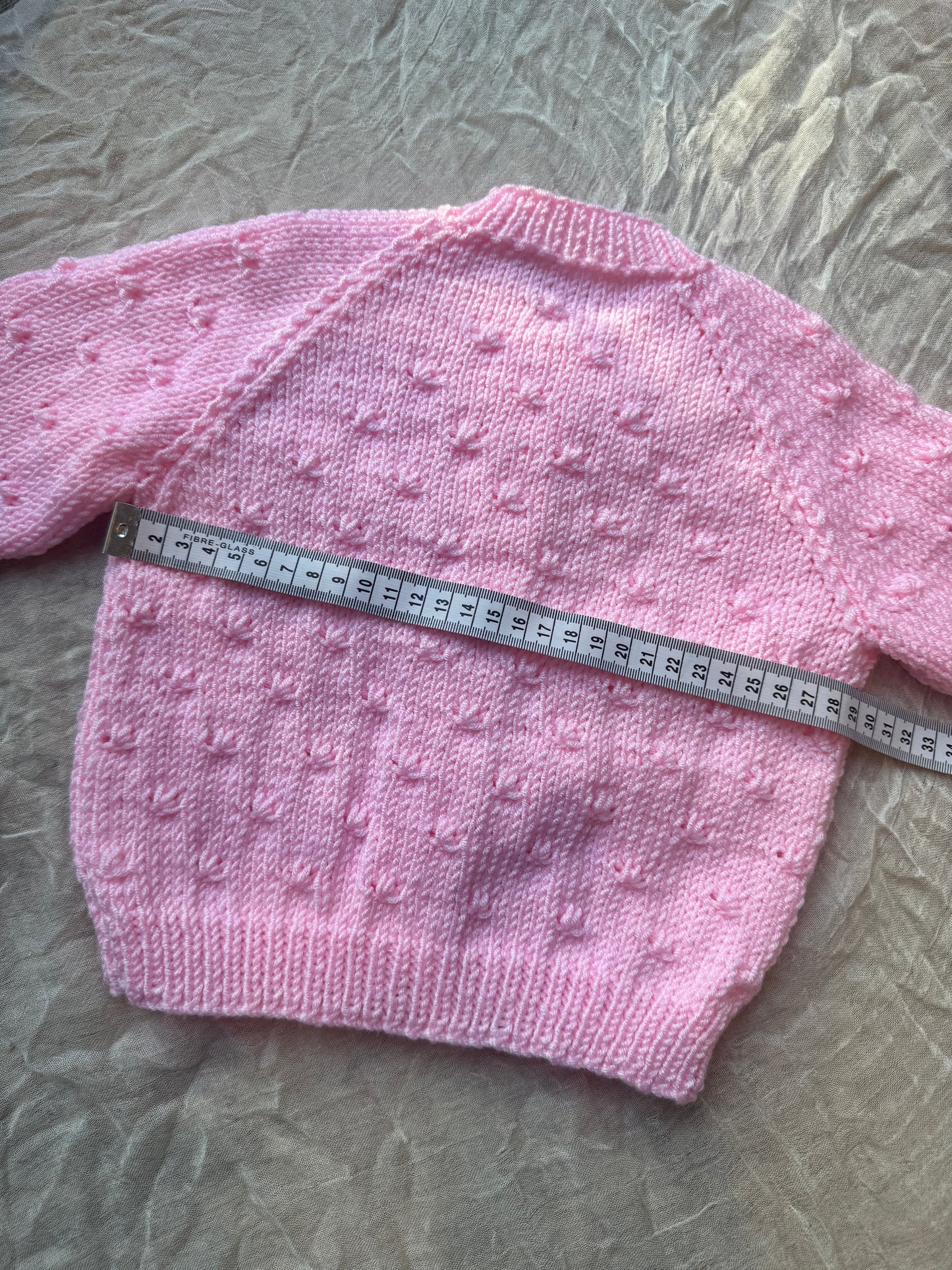 6-12m pink cardigan