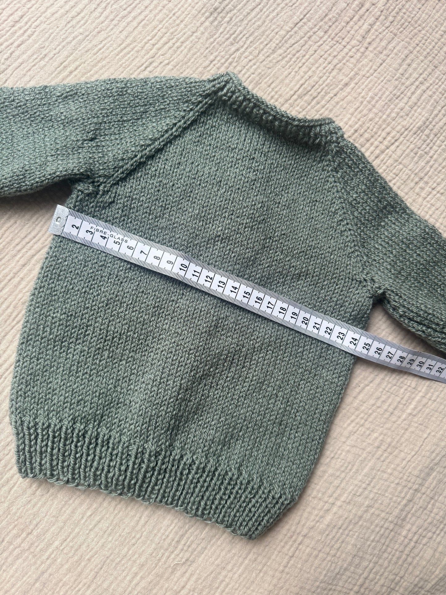 3-6m sage with liberty collar cardigan