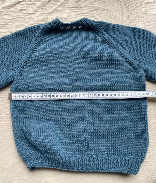 2-3 years petrol cardigan