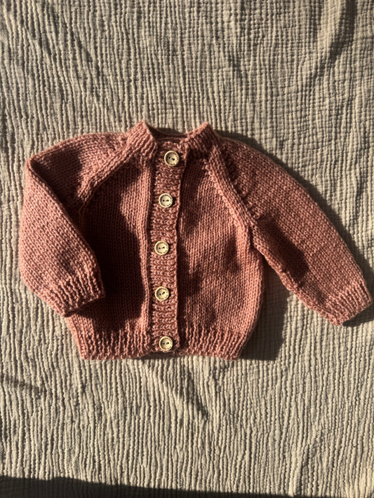0-3m clay cardigan