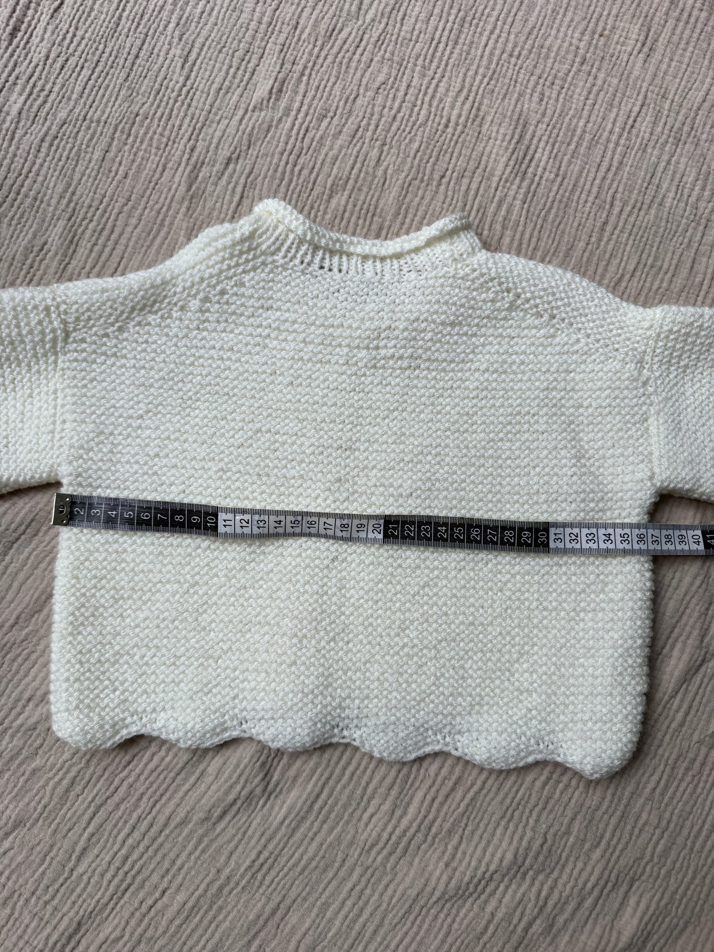 1-2 years boxy cream jumper