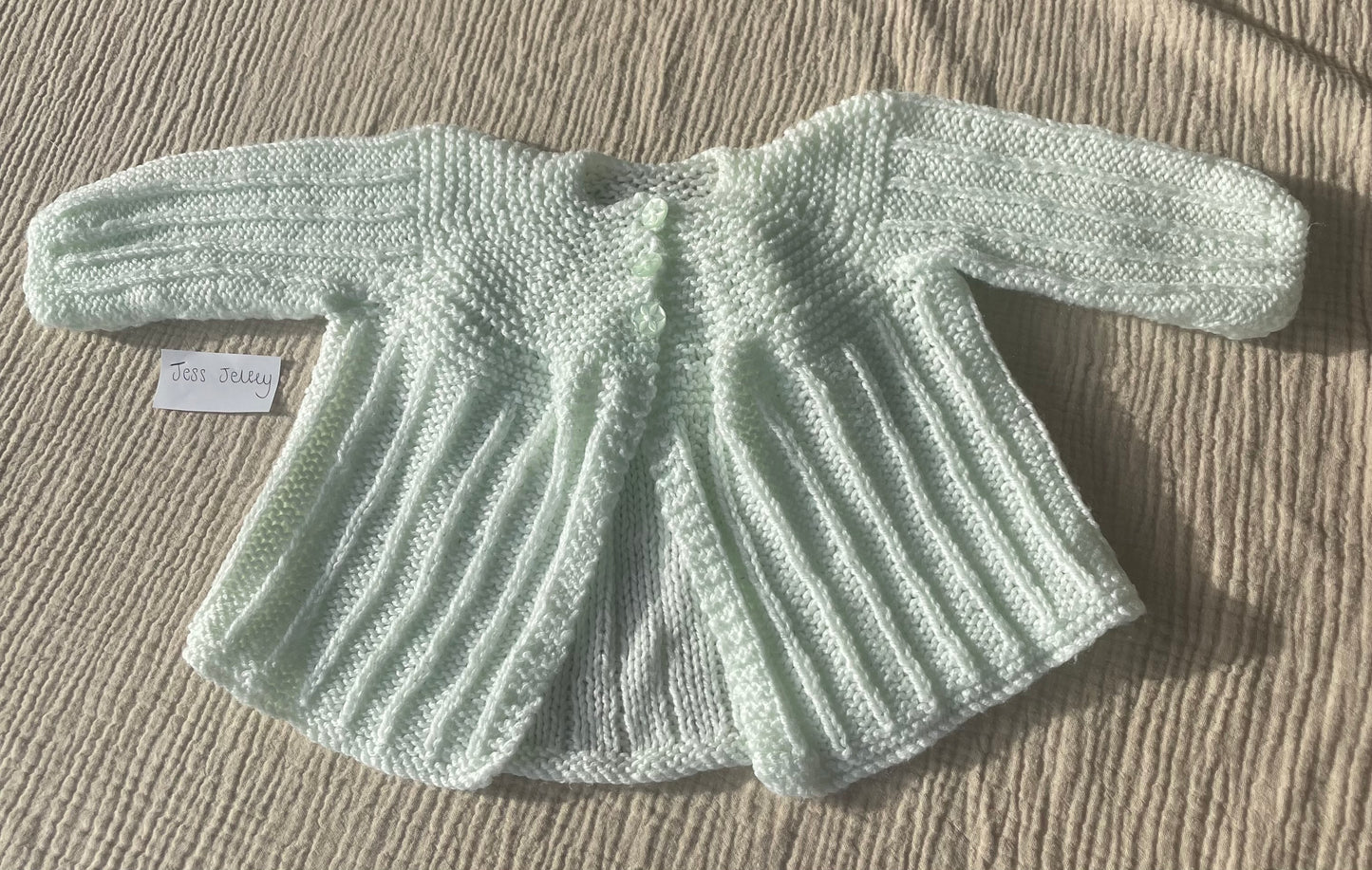 1-2years pastel green cardigan