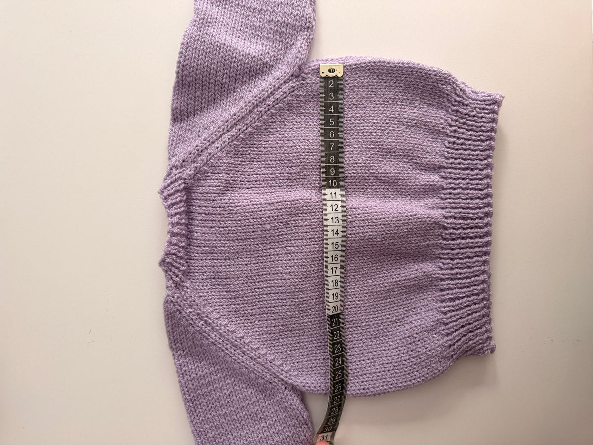 3-6m lilac cardigan